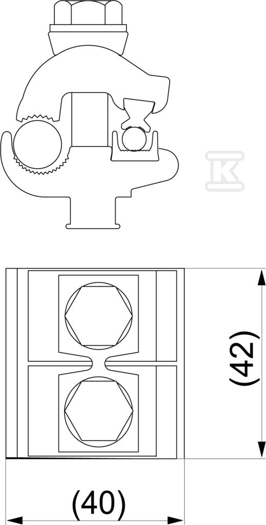 Terminal Al/Cu, 16-120 Al/6-35 Cu - SM2.21